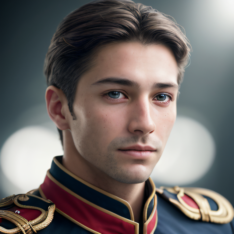 male captain generated by ai image generator
