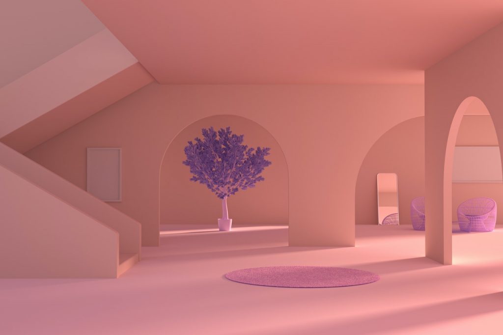 interior ai pink room generated result
