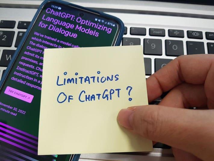 Limitations of AI tools like ChatGPT.