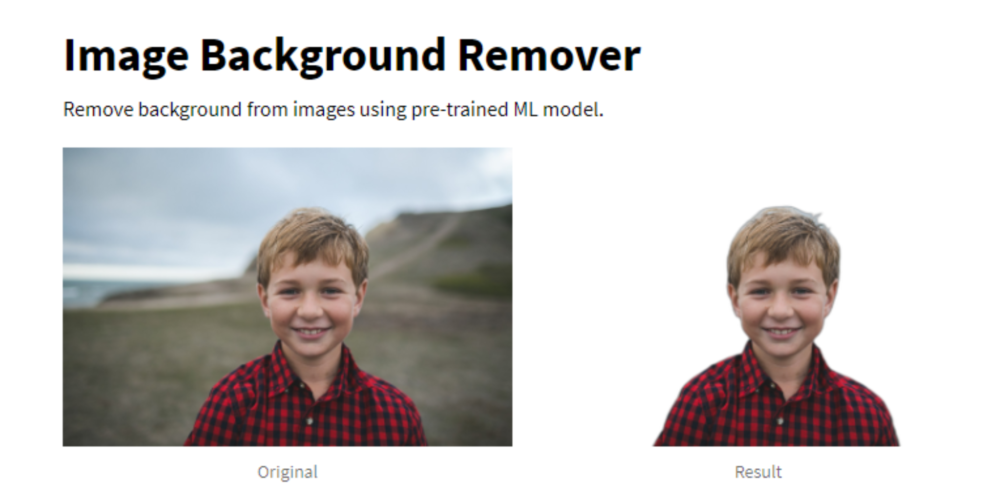 results from remove background