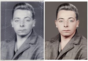 An example of AI-powered picture restoration