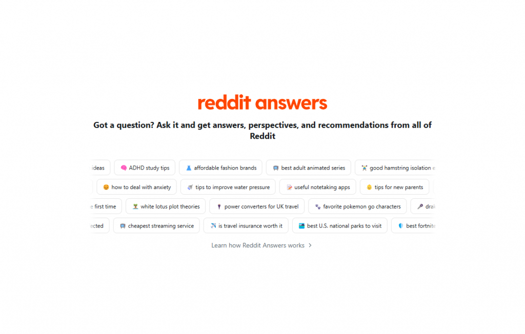 reddit-answers-dashboard